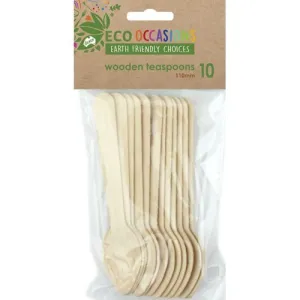 10pk Wooden Teaspoons