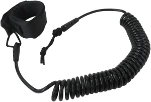 2024 NEW Stand UP Paddle Board 10FT SUP Leash 5mm Coiled Spring Leg Rope Leash - Black