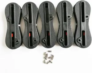 5 Boxes/Set Fusion Fin Box 1 Center   4 Side Surfboard Fins Surf Fin Plugs 0   5 Degree for FCS 2 Surfing Fin Plug (Black)