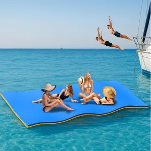 6'/9'/12'/Tear-Resistant Lily Pad Floating Water MatFloating Water Pad for Recreation Pool, Beach, Lake