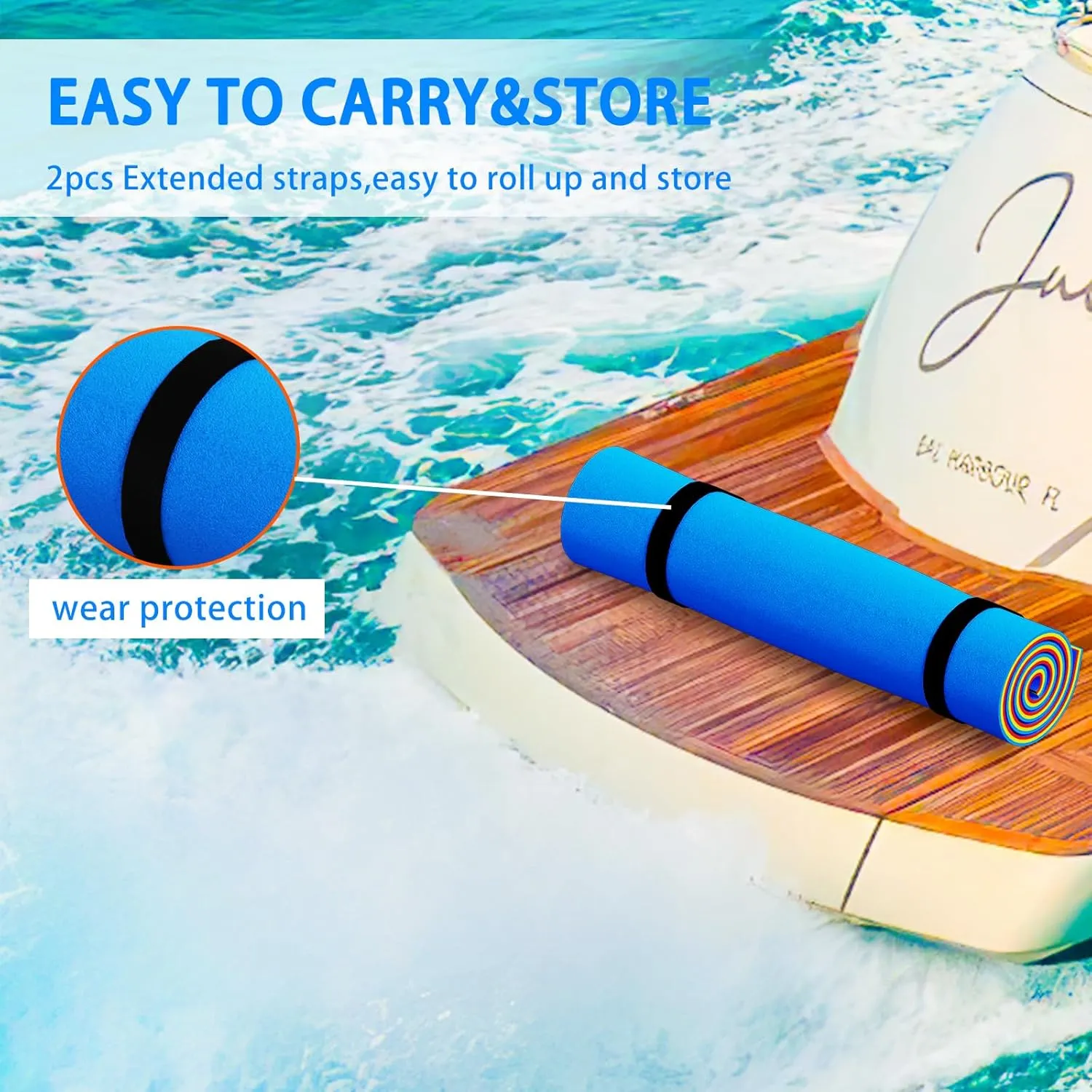 6'/9'/12'/Tear-Resistant Lily Pad Floating Water MatFloating Water Pad for Recreation Pool, Beach, Lake