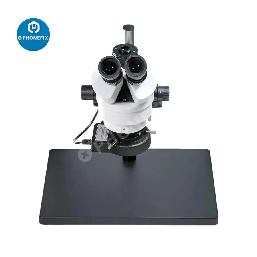 7-45x SZM45T-B1 Industrial Stereo Trinocular Microscope with Light