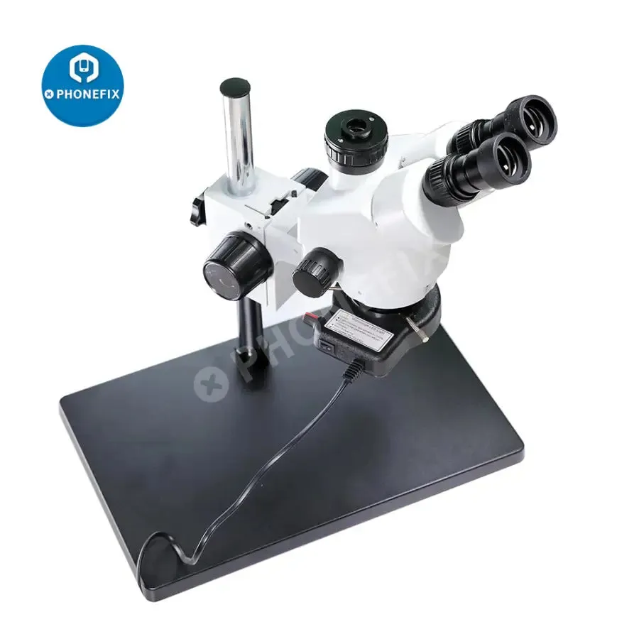 7-45x SZM45T-B1 Industrial Stereo Trinocular Microscope with Light