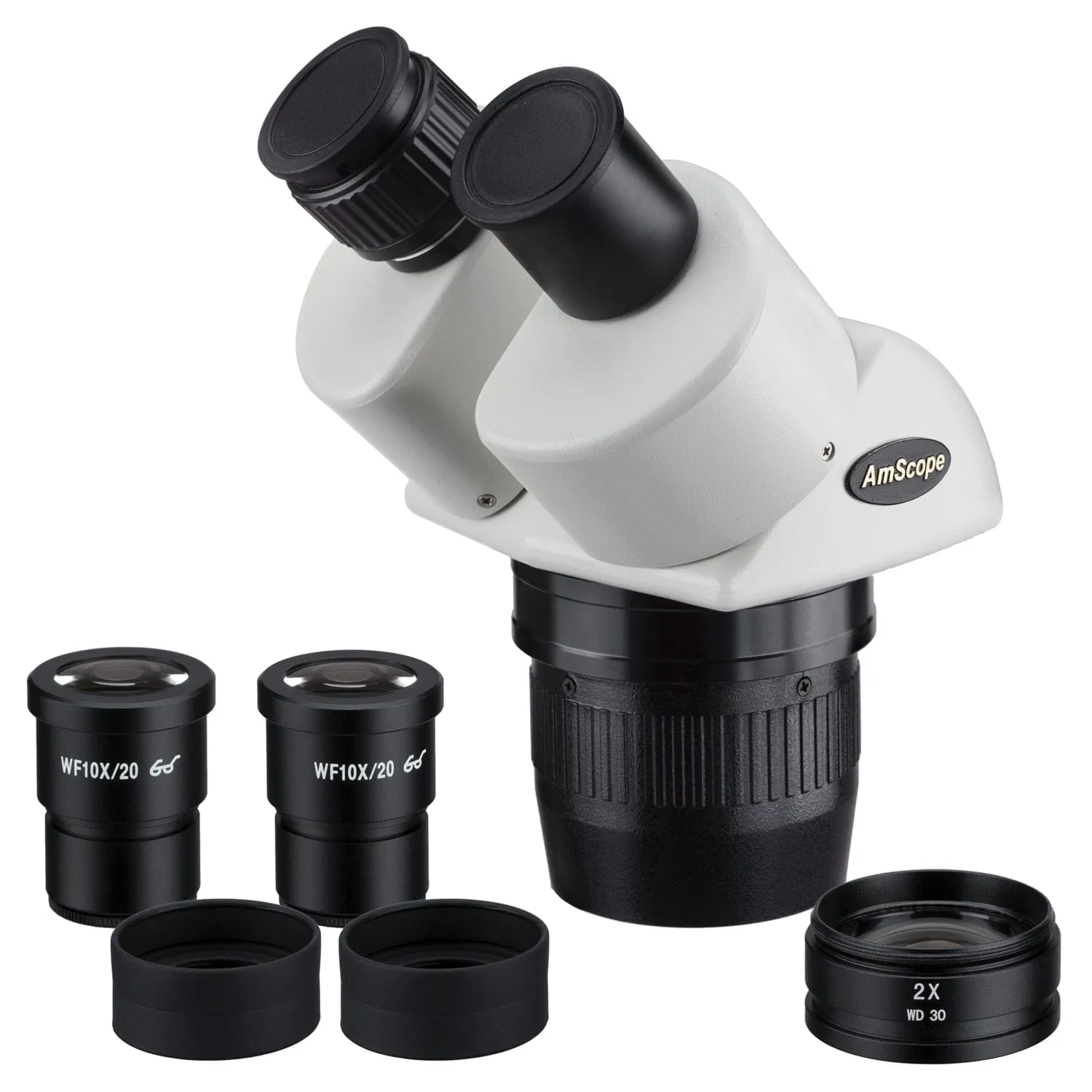 AmScope 10X-60X Magnification Super Widefield Stereo Binocular Microscope Head