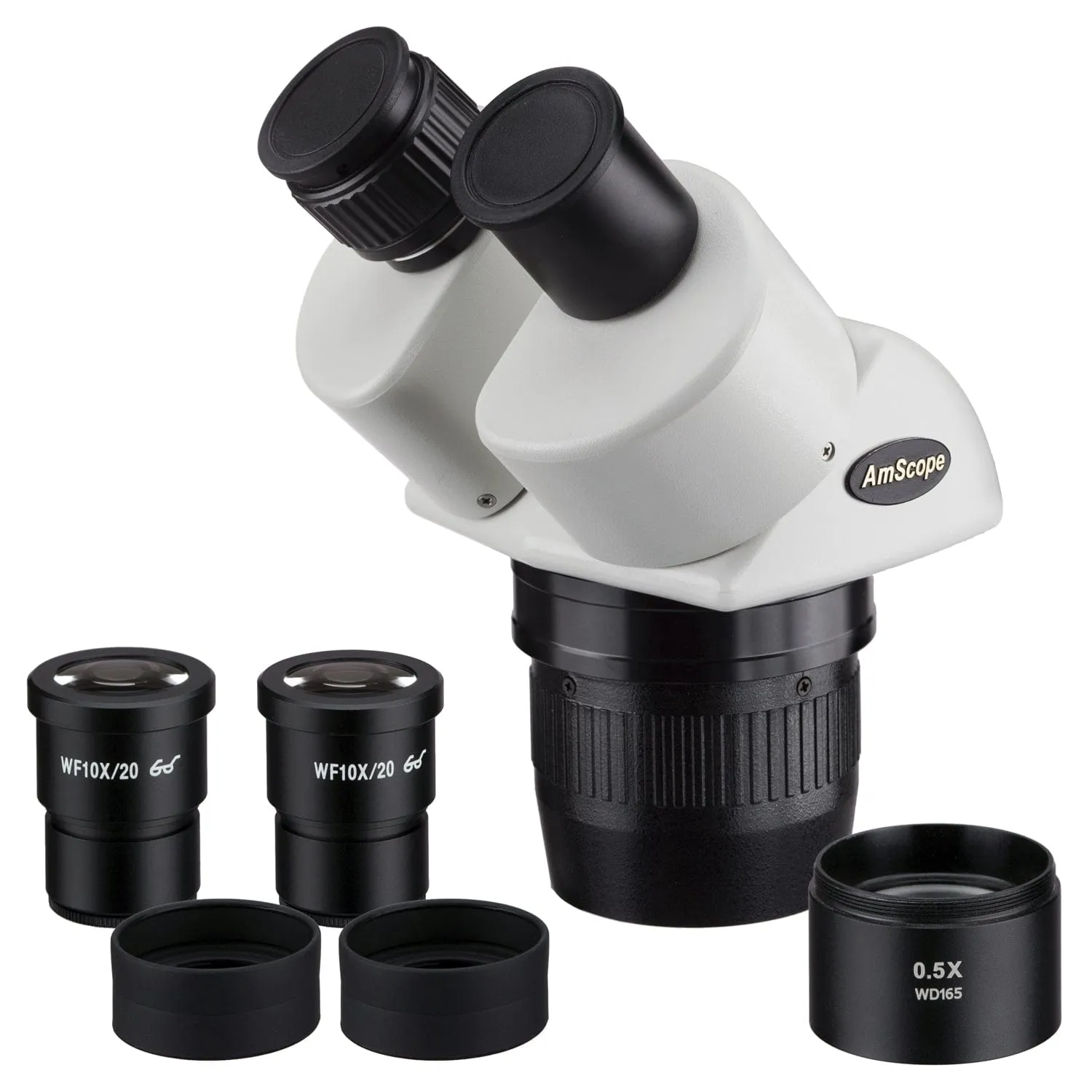 AmScope 5X-30X Magnification Super Widefield Stereo Binocular Microscope Head