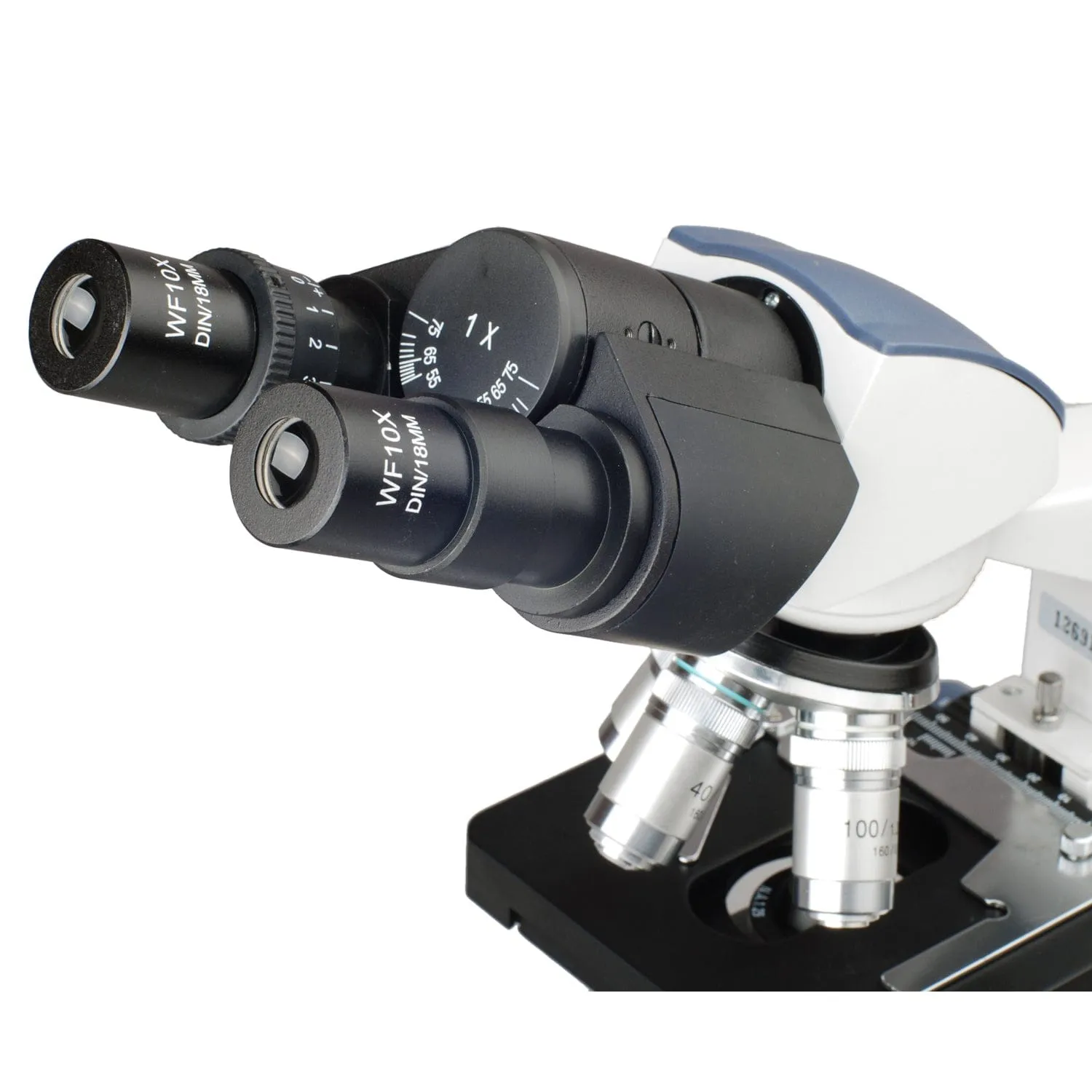 AmScope B120 Series Binocular Compound Microscope 40X-2000X Magnification with LED, Siedentopf Head, 3D Stage   Microscope Book