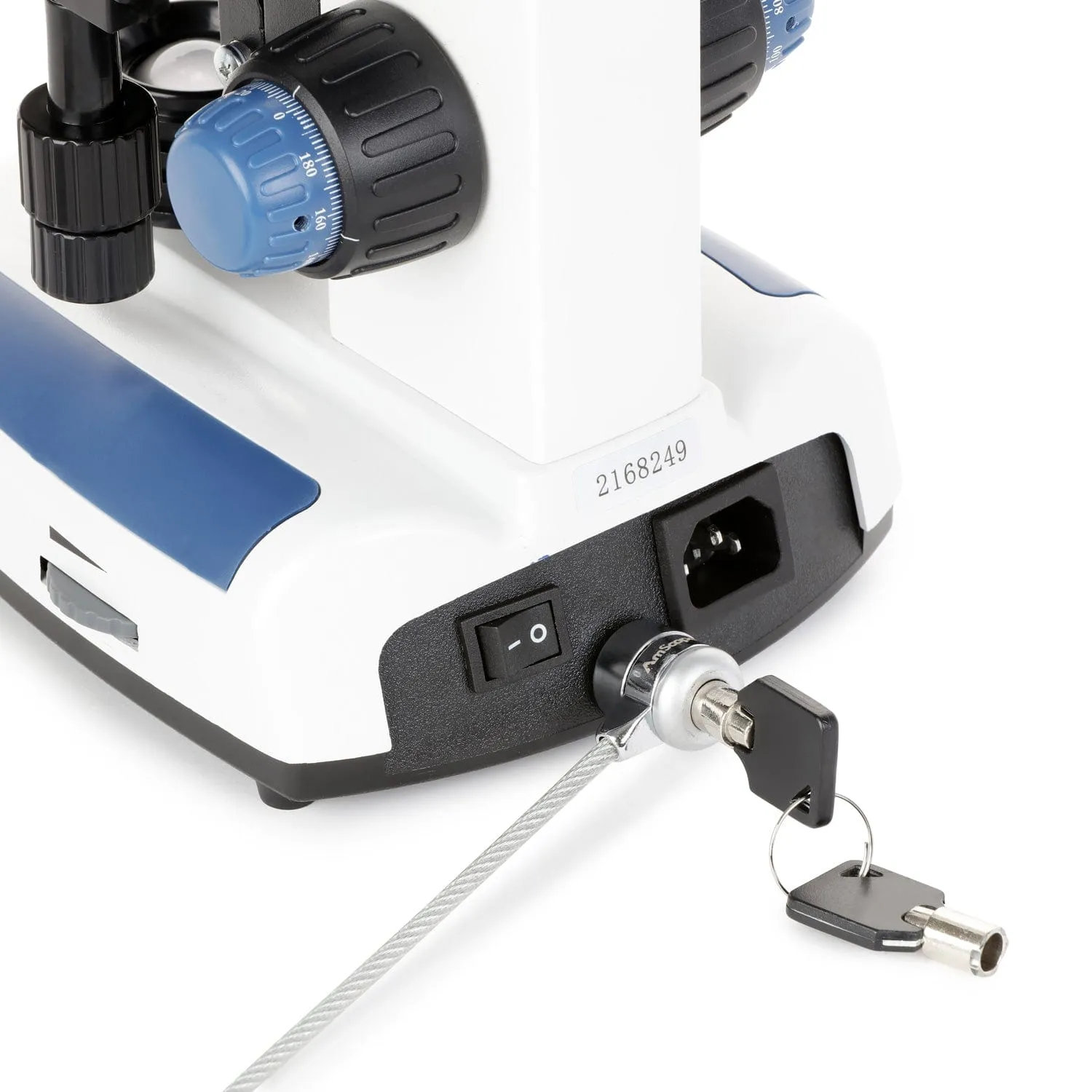 AmScope B270 Series Advanced Student & Professional Binocular Compound Microscope w/ Ergonomic Design, Microbe Resistant Coating, Optional Digital Camera, one set of 50 pack blank slides, 100 pack cover slips and 25 transfer pipettes