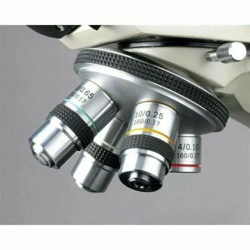 AmScope B490 Series Professional Biological Binocular Compound Microscope 40X-2000X Magnification With 20W Halogen, 3D Mechanical Stage and 3MP USB 2.0 C-mount Camera