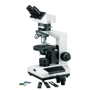 AmScope PZ200 Series Polarizing Binocular Compound Microscope 40X-800X Magnification
