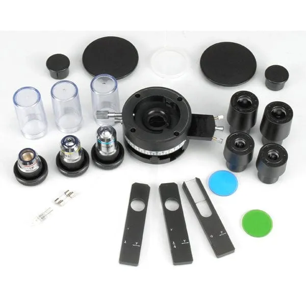 AmScope PZ200 Series Polarizing Binocular Compound Microscope 40X-800X Magnification