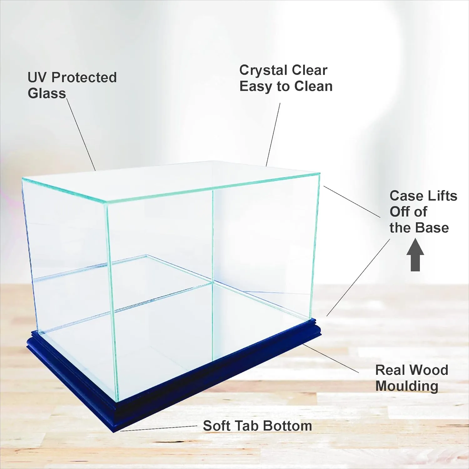 Baseball Bat Display Case with Sport Moulding