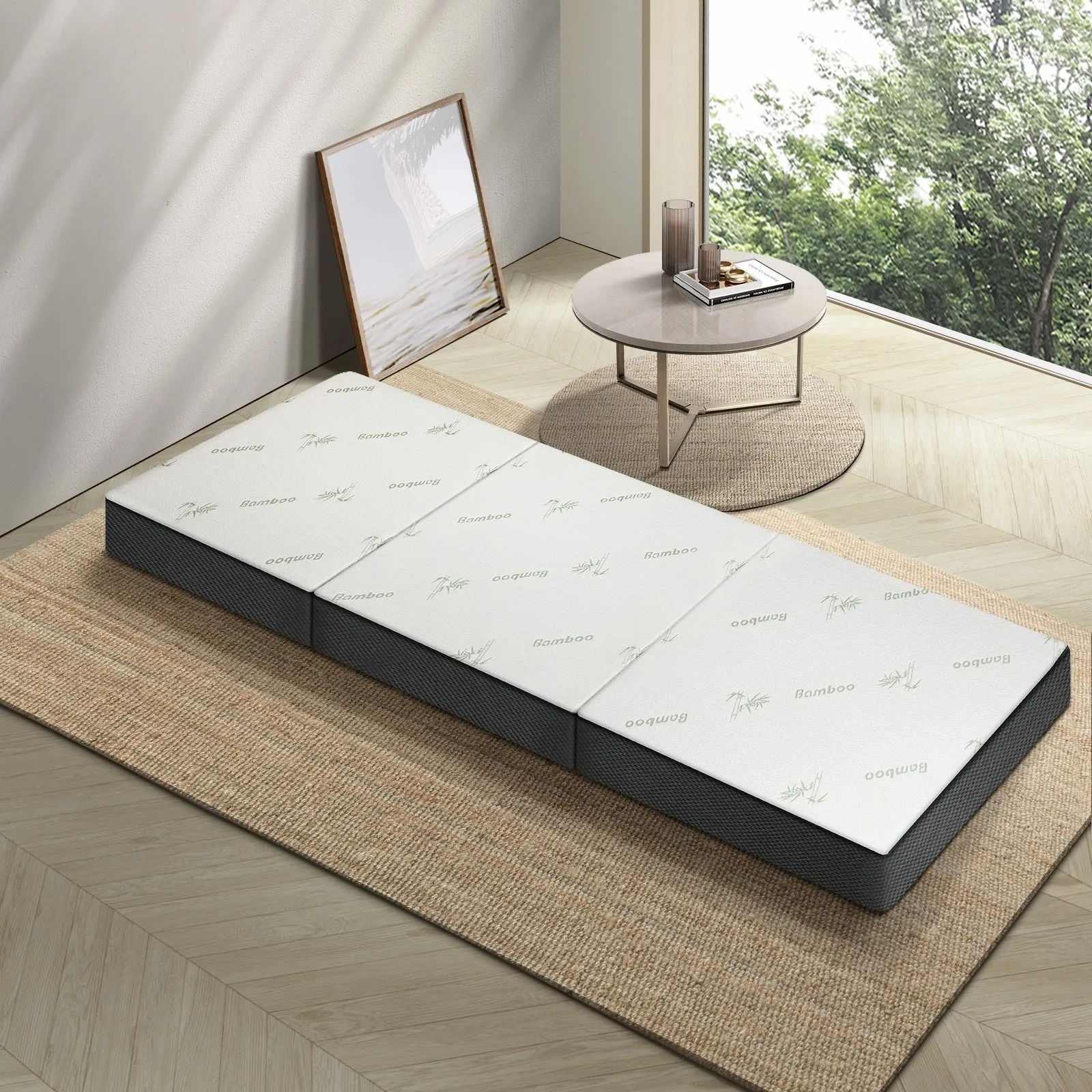 Bedra Folding Foam Mattress Sofa Bed Trifold Sleeping Mat Camping Cushion Single