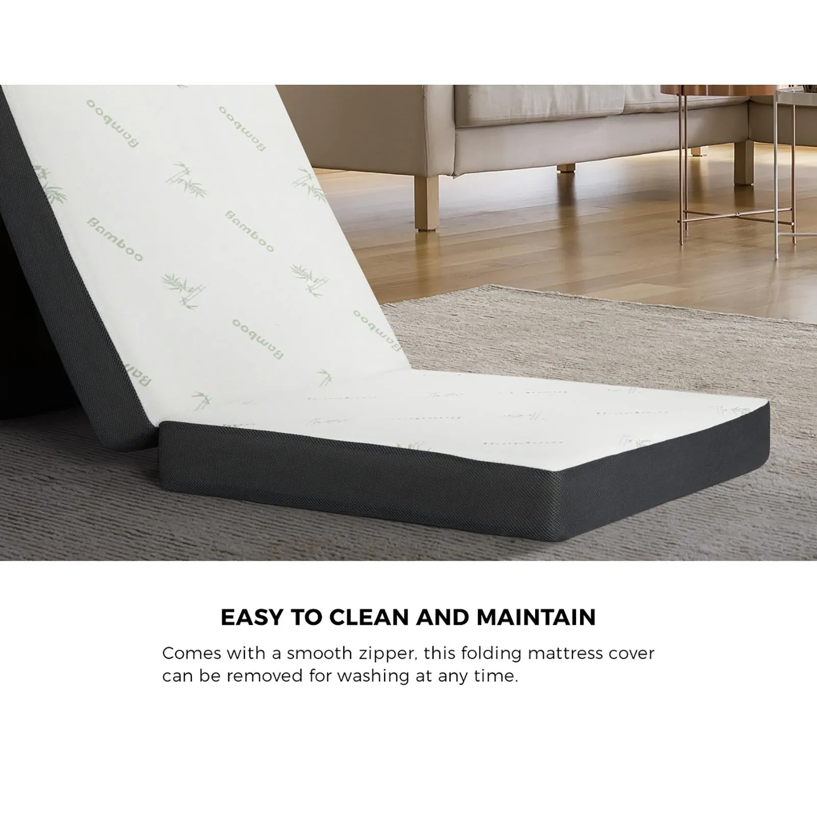 Bedra Folding Foam Mattress Sofa Bed Trifold Sleeping Mat Camping Cushion Single