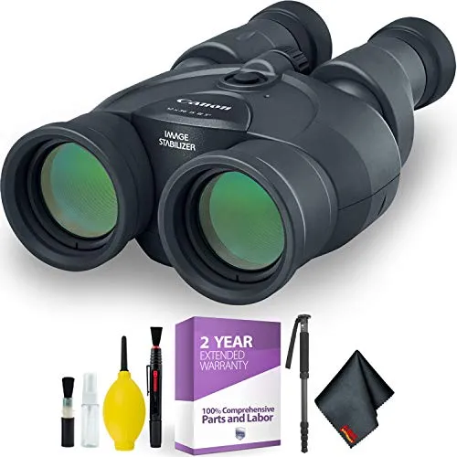 Canon 12x36 is III Image Stabilized Binocular   Cleaning Kit   2 Year Extended Warranty Advanced Bundle