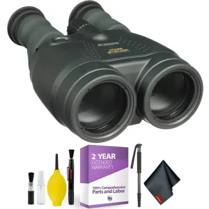 Canon 15x50 is All-Weather Image Stabilized Binocular   Cleaning Kit   2 Year Extended Warranty Bundle