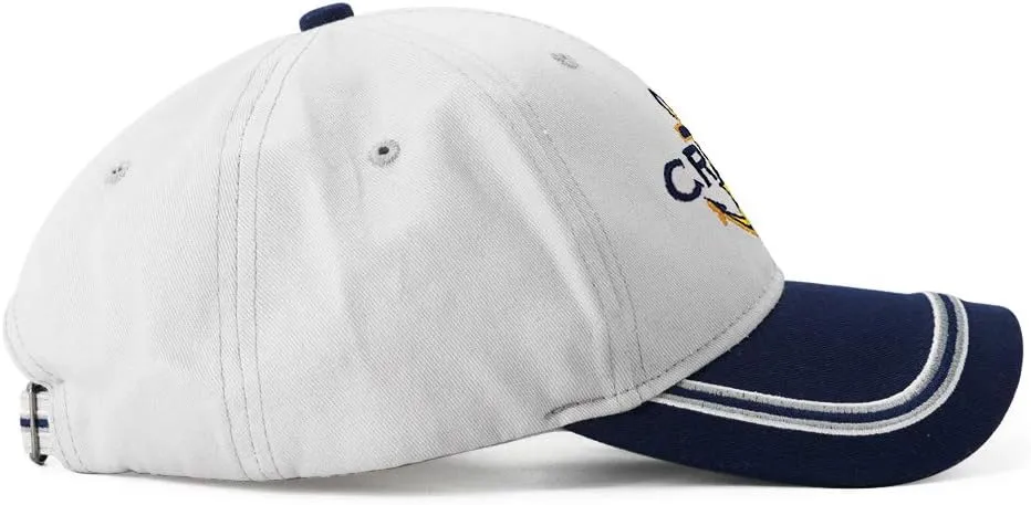 Captain Hat & First Mate | Matching Skipper Boating Baseball Caps | Nautical Marine Sailor Navy Hats