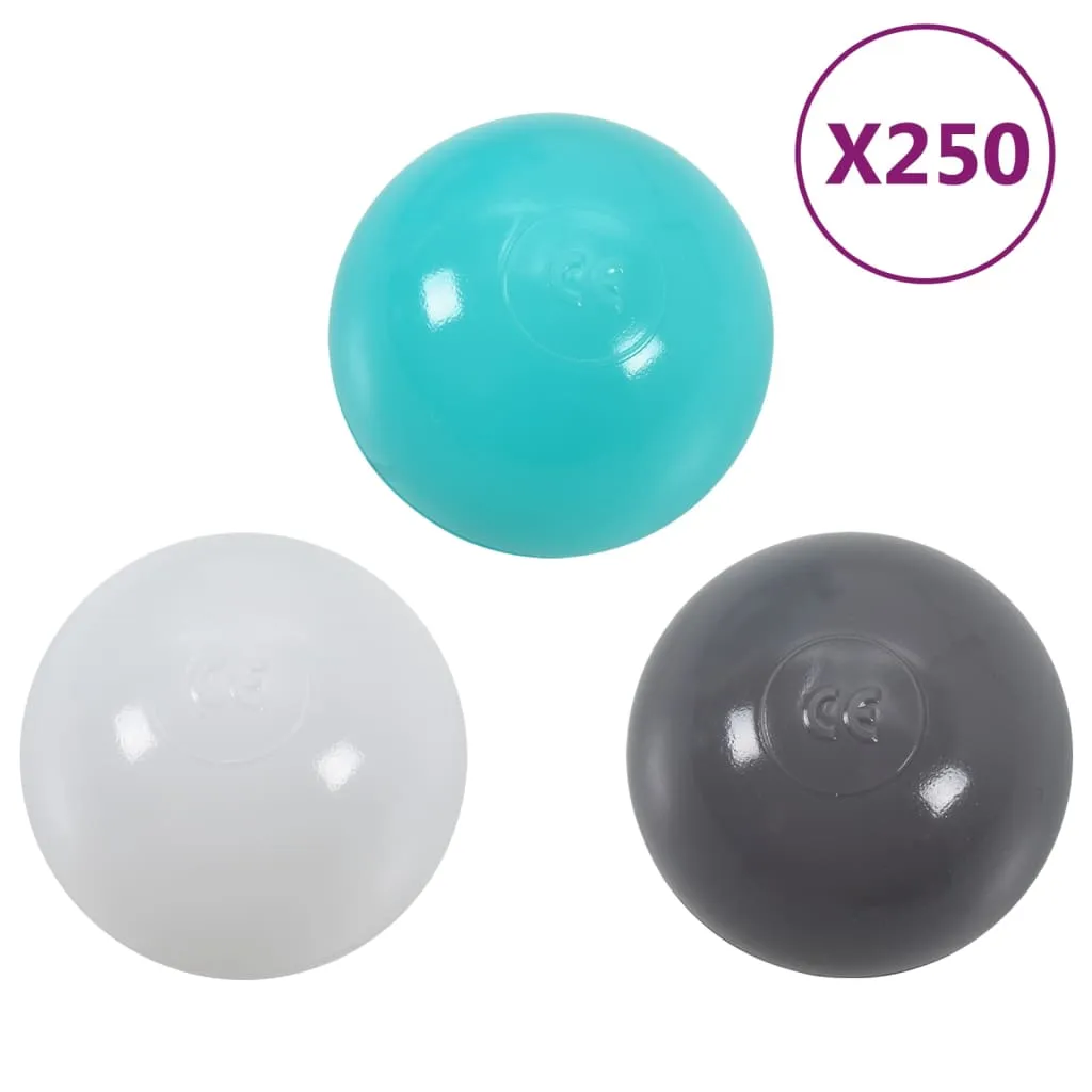 Children Play Tunnel with 250 Balls Multicolour 245 cm Polyester