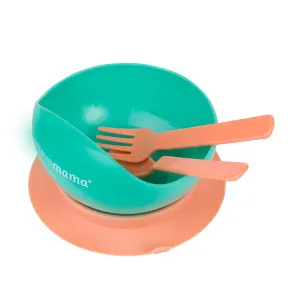 Clevamama Feeding Bowl & Cutlery Set With Suction Ring