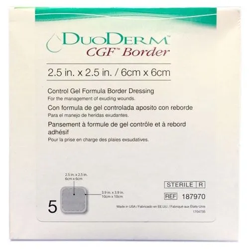 Convatec Duoderm CGF Border Dressing 2.5" x 2.5" 187970