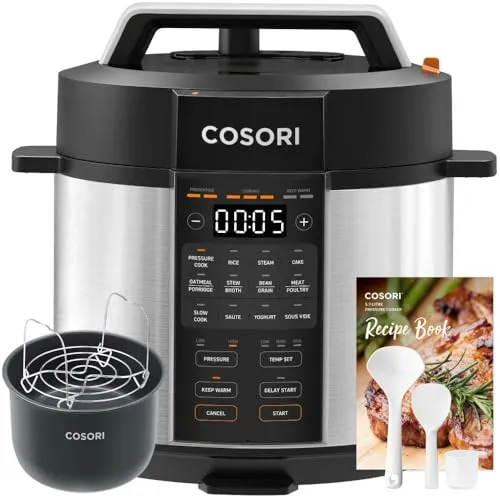 COSORI Electric Pressure Cooker 5.7L, Recipe Book