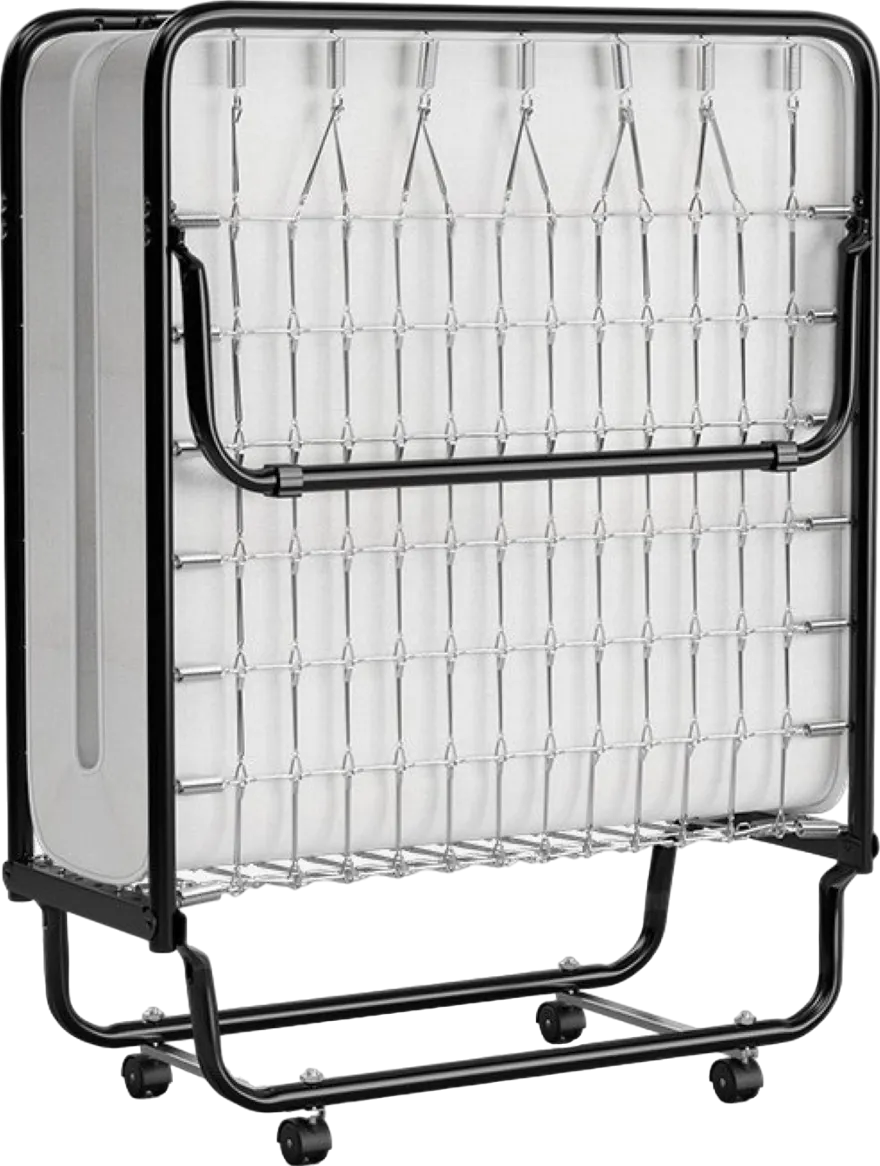 Costway Folding Bed Rollaway 75" x 31" Memory Foam Mattress Spring Loaded and Steel Frame New