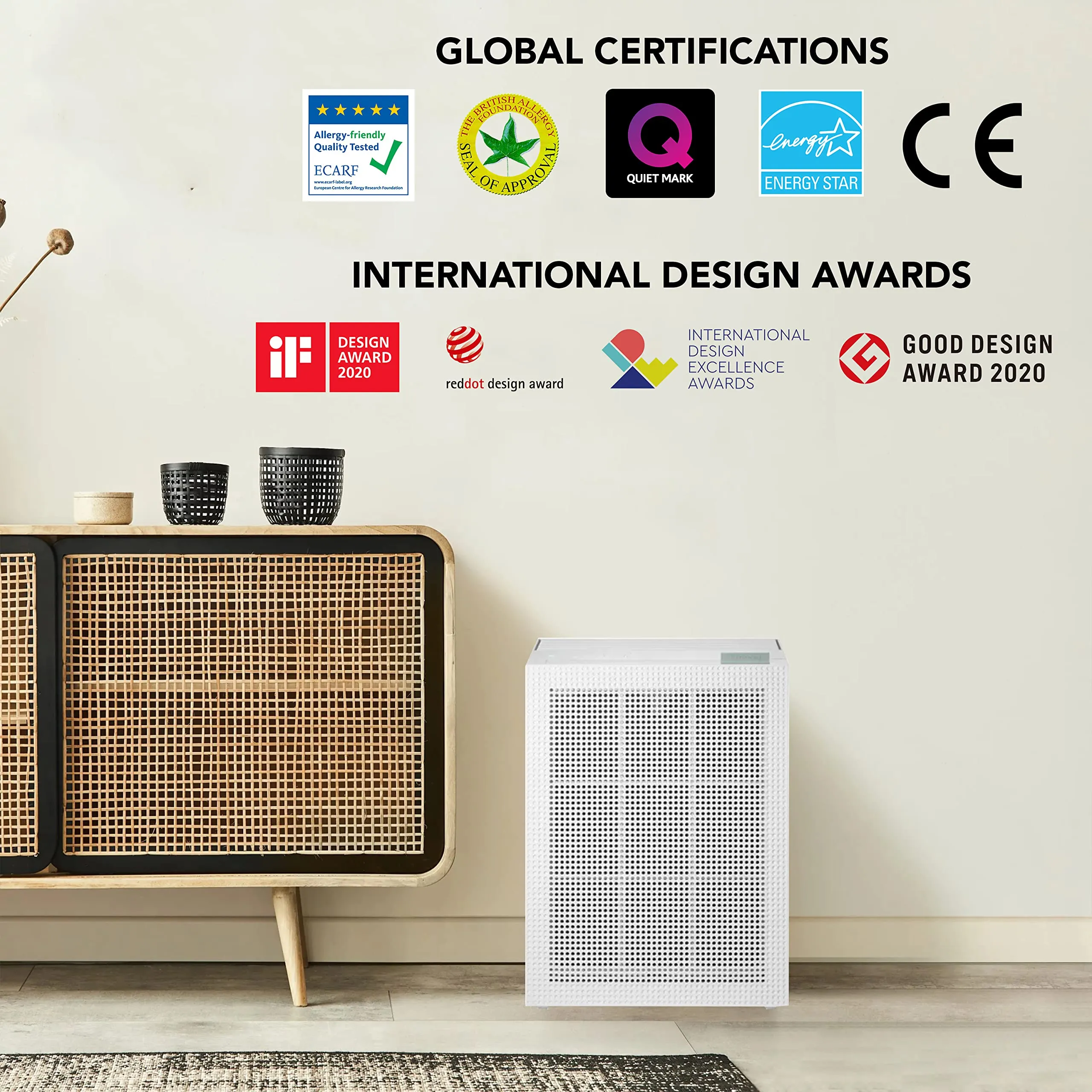 Coway Professional Air Purifier for Home, Longest Filter Life 8500 Hrs, Green True HEPA Filter, Traps 99.99% Virus & PM 0.1 Particles, Warranty 7 Years (Sleek Pro (AP-1009))