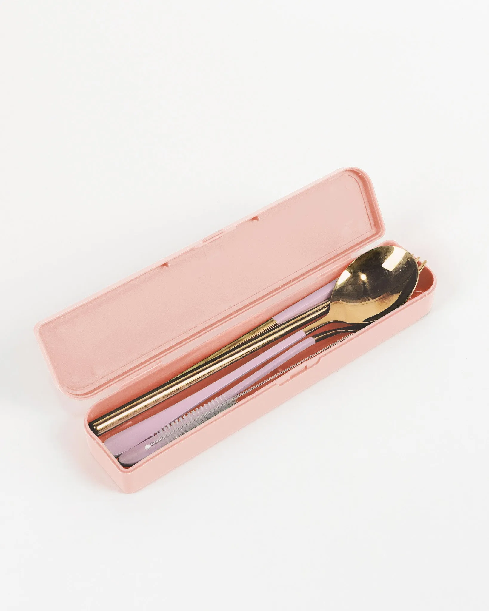 Cutlery Kit - Gold with Lilac Handle