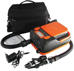 DC12V Rechargeable SUP Electric Air Pump, Deflatable Inflatable Pump SUP 110W Electric Air Pump for Paddle Board Air Boat Kayak