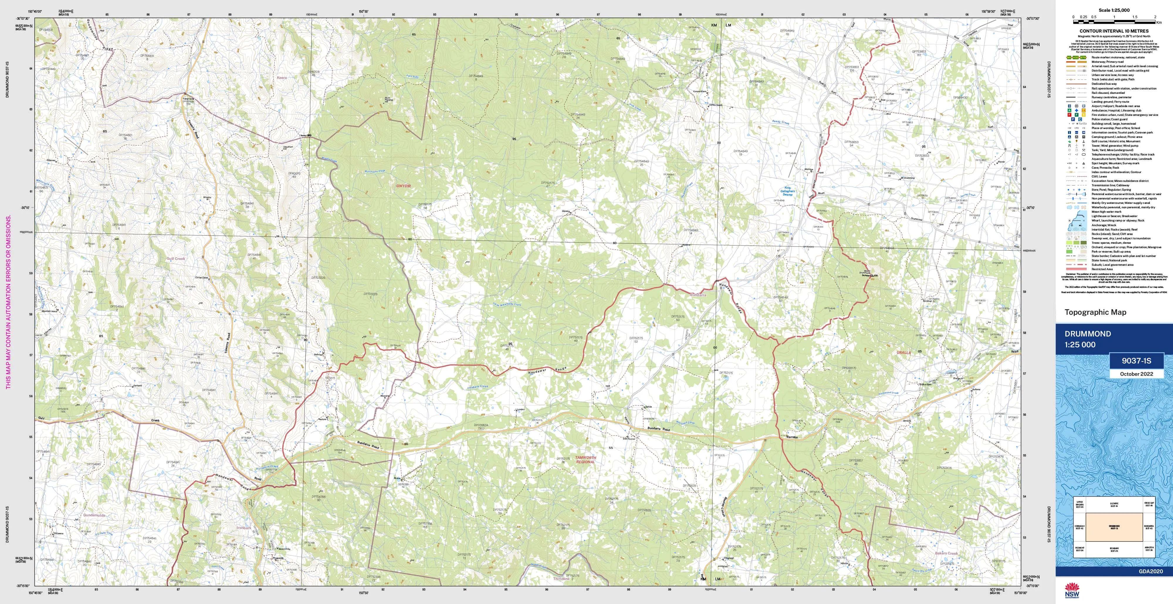 Drummond 9037-1S Topographic Map 1:25k