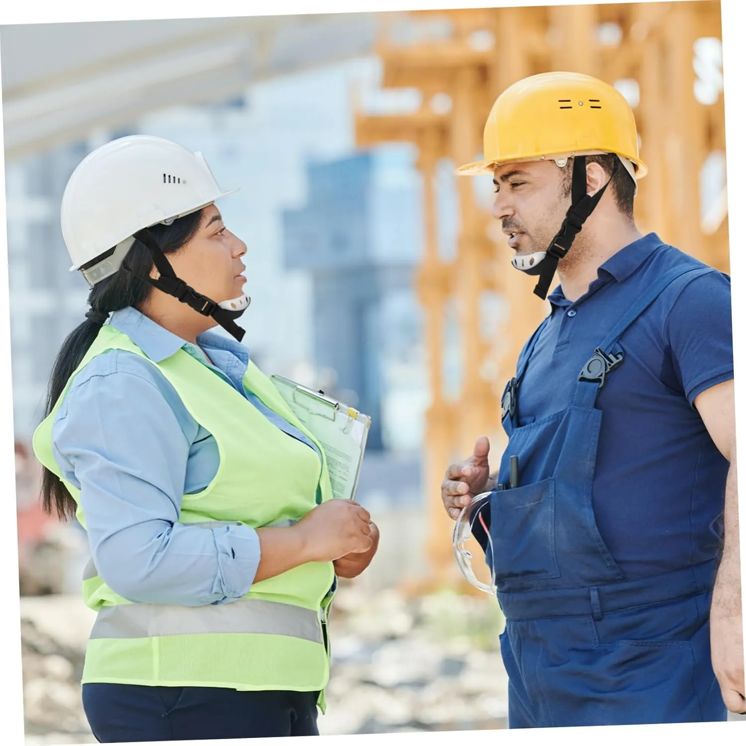 Gadpiparty Hard Hat Chin Strap Buckle Strap for Construction Worker Elastic Sturdy Random Color