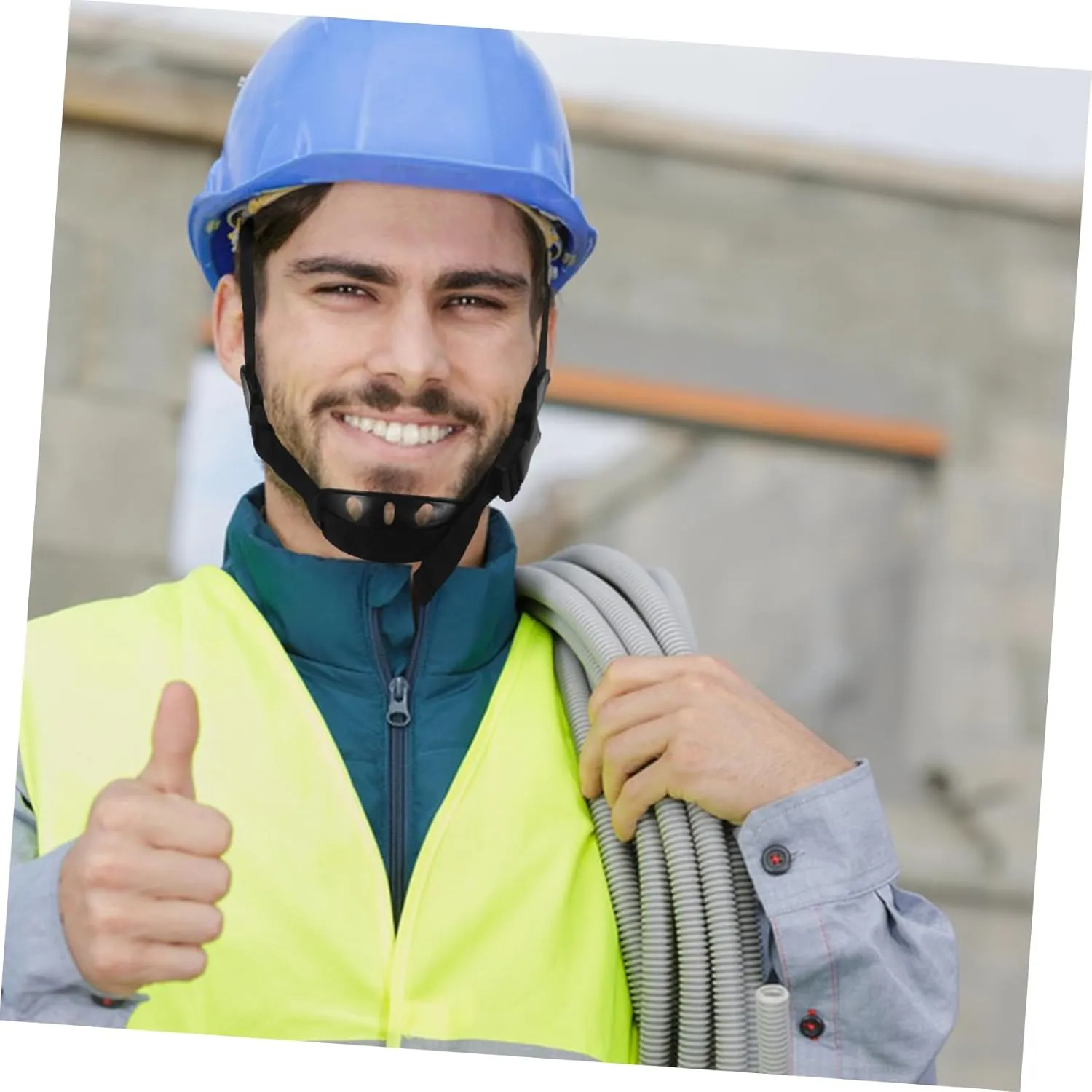 Gadpiparty Hard Hat Chin Strap Buckle Strap for Construction Worker Elastic Sturdy Random Color
