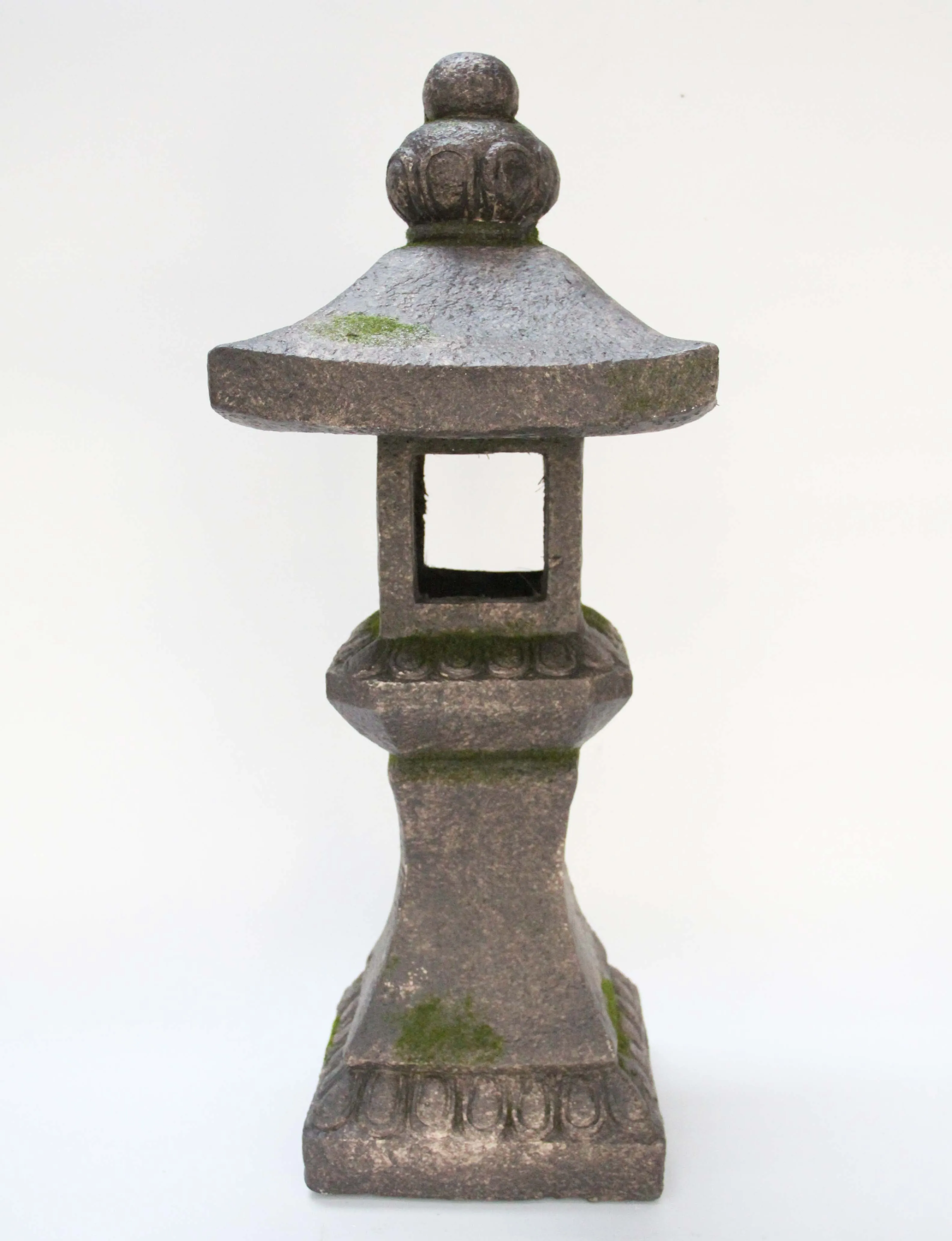 Grey Stone Pagoda Lantern - 27 Inch