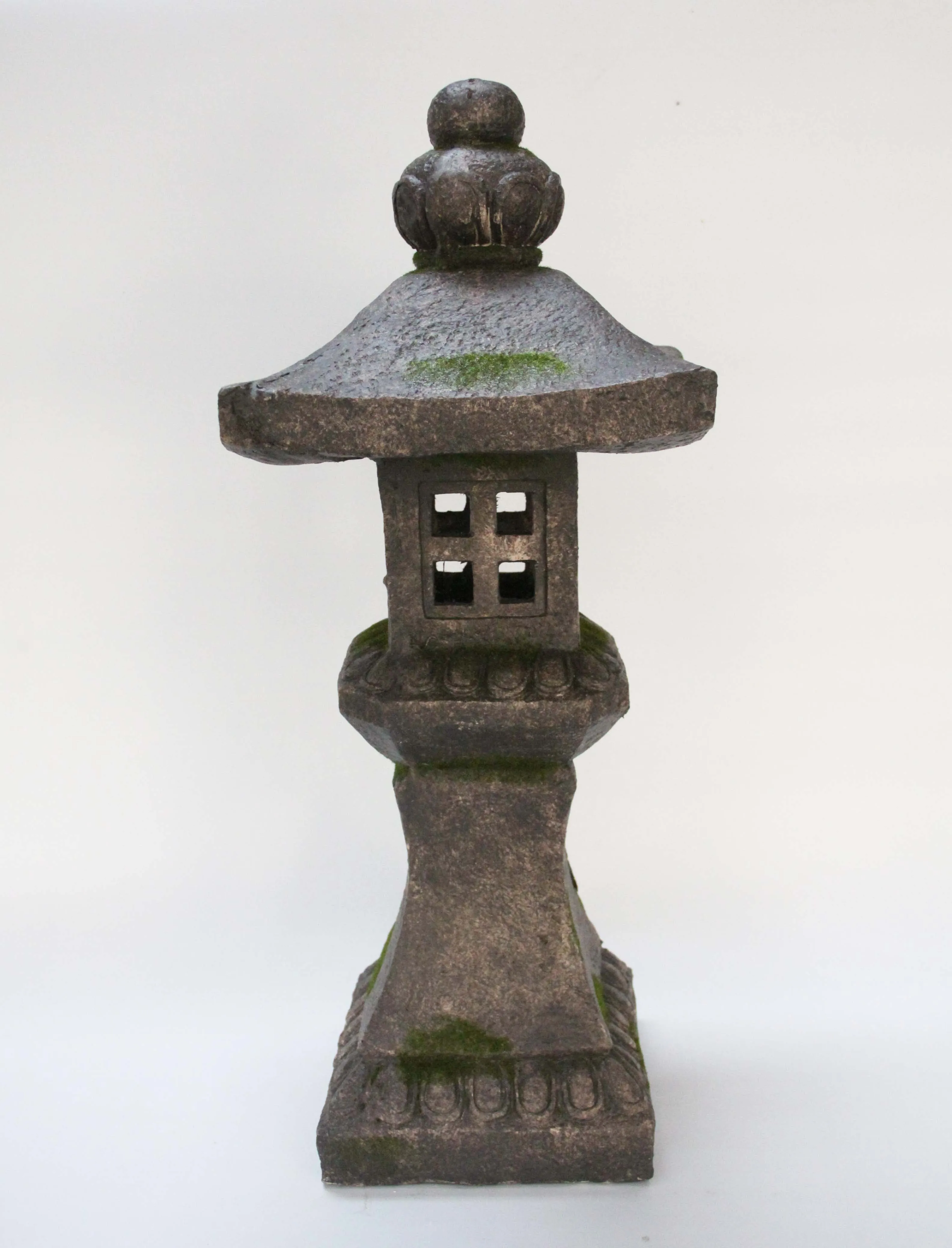 Grey Stone Pagoda Lantern - 27 Inch