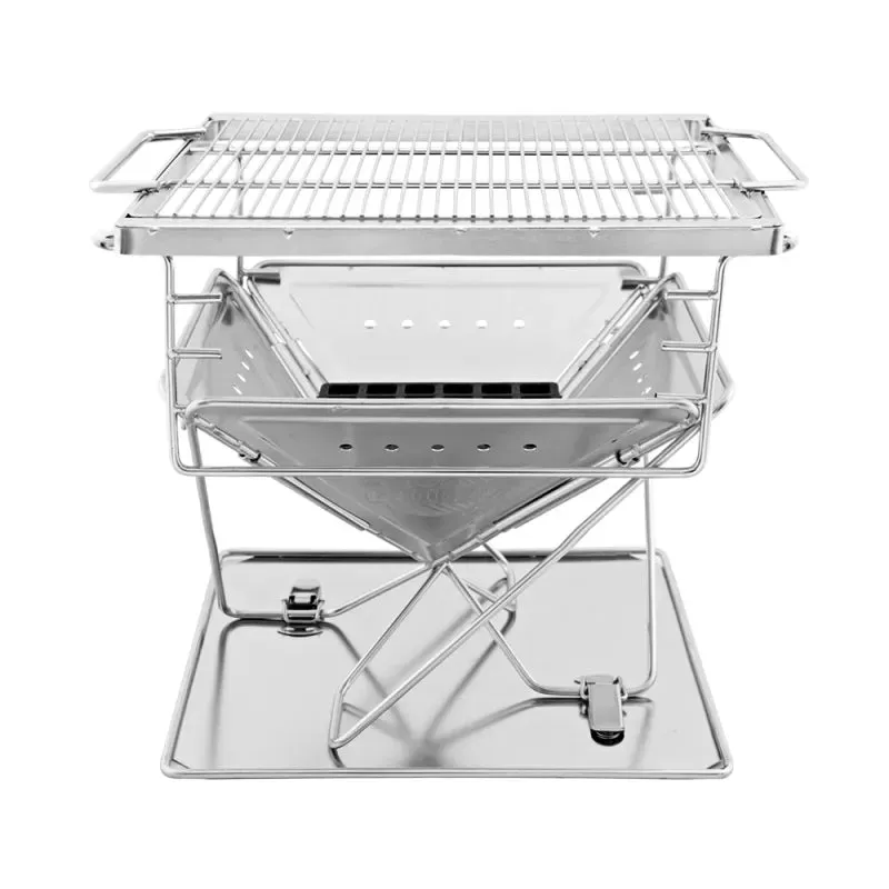 Grillz Portable Camping Fire Pit & BBQ
