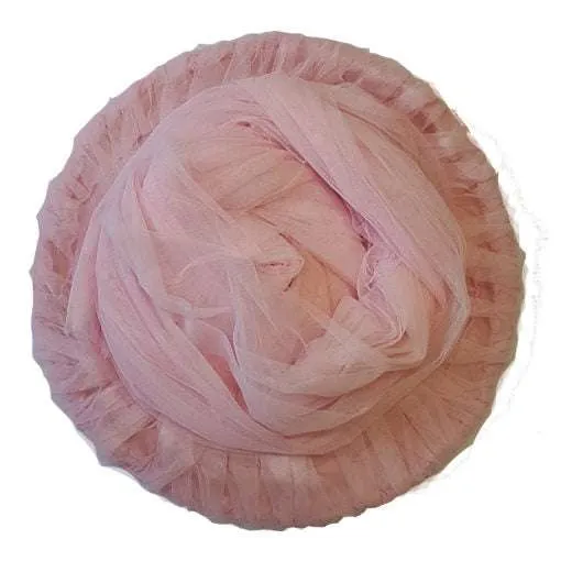 Hanging tent netting -pastel pink