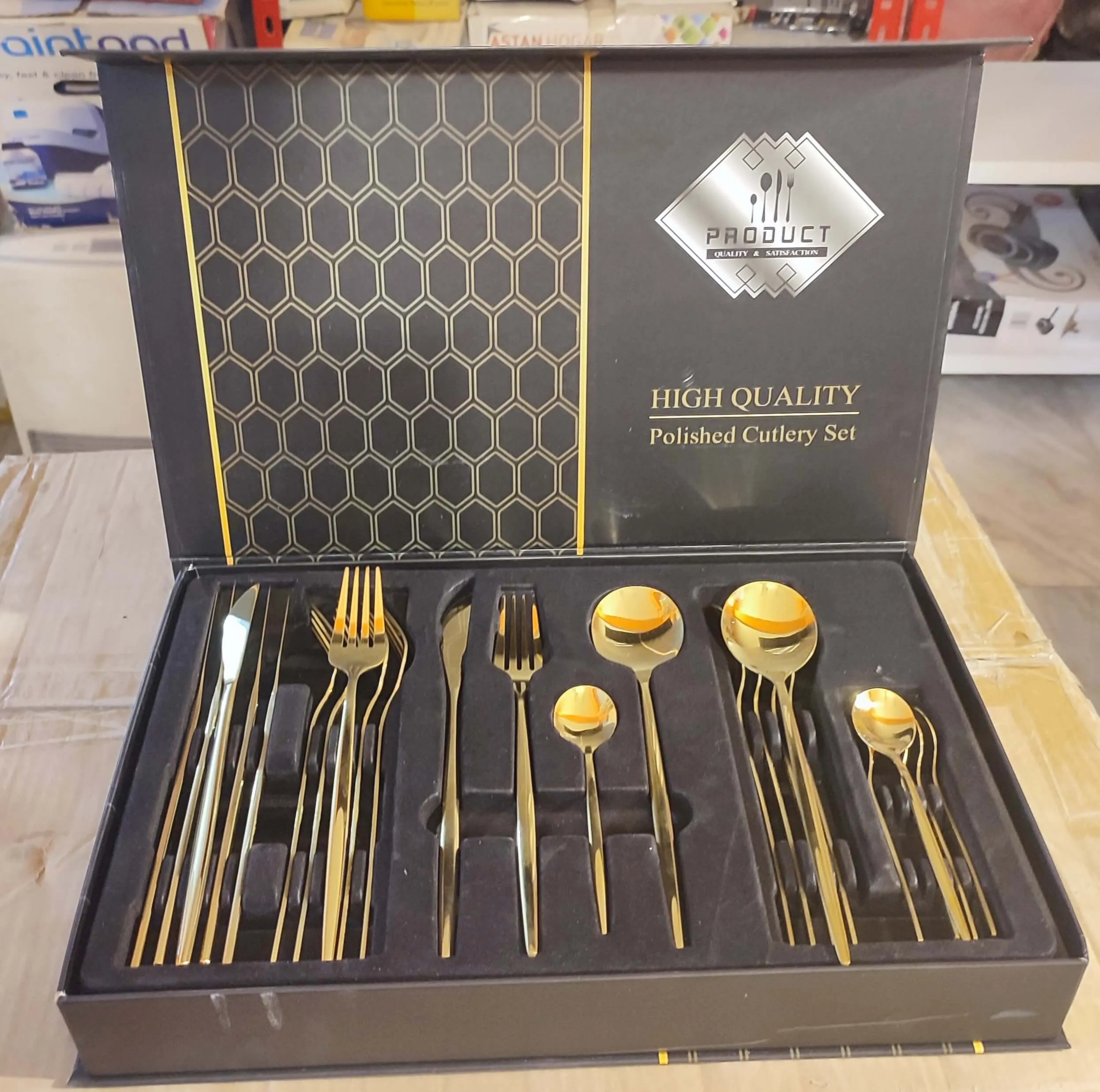 Heavy 24Pcs Steel Cutlery Set