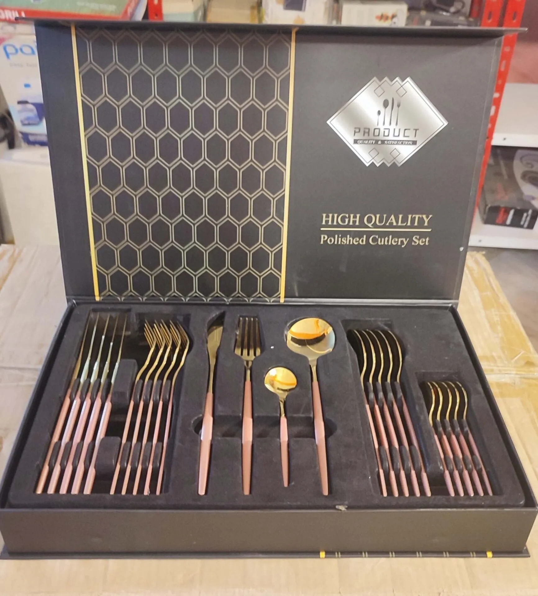 Heavy 24Pcs Steel Cutlery Set