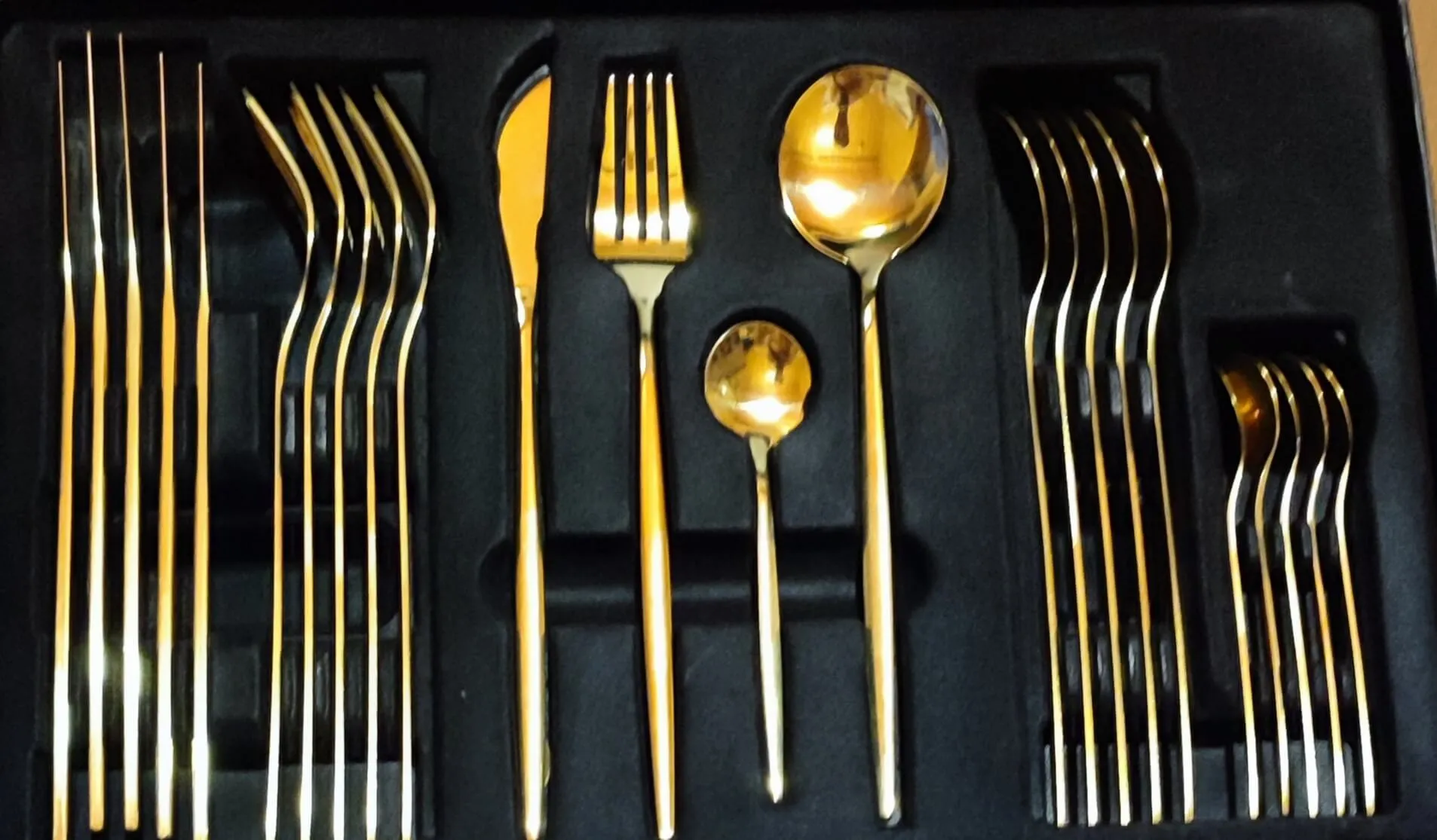 Heavy 24Pcs Steel Cutlery Set