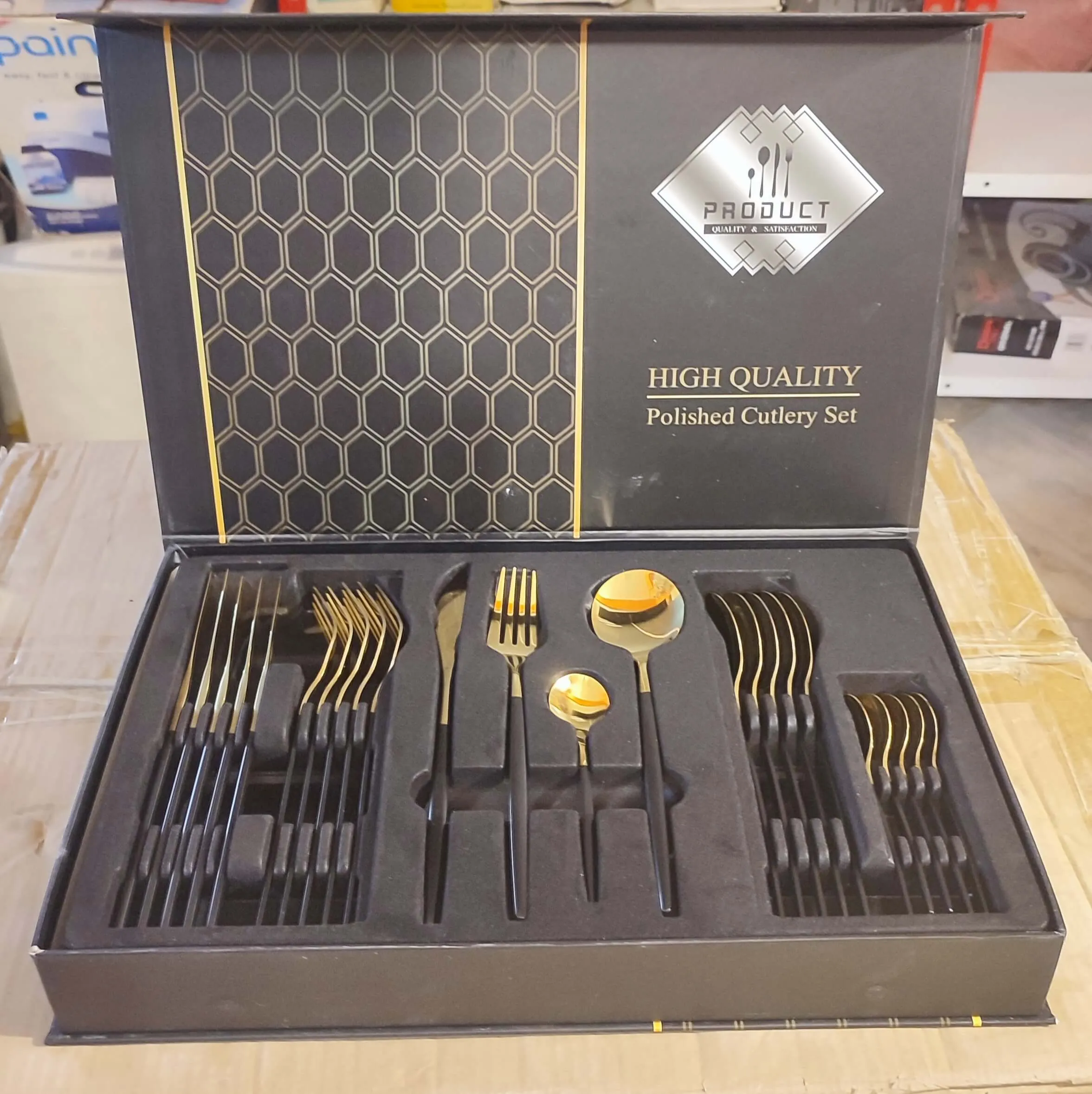 Heavy 24Pcs Steel Cutlery Set