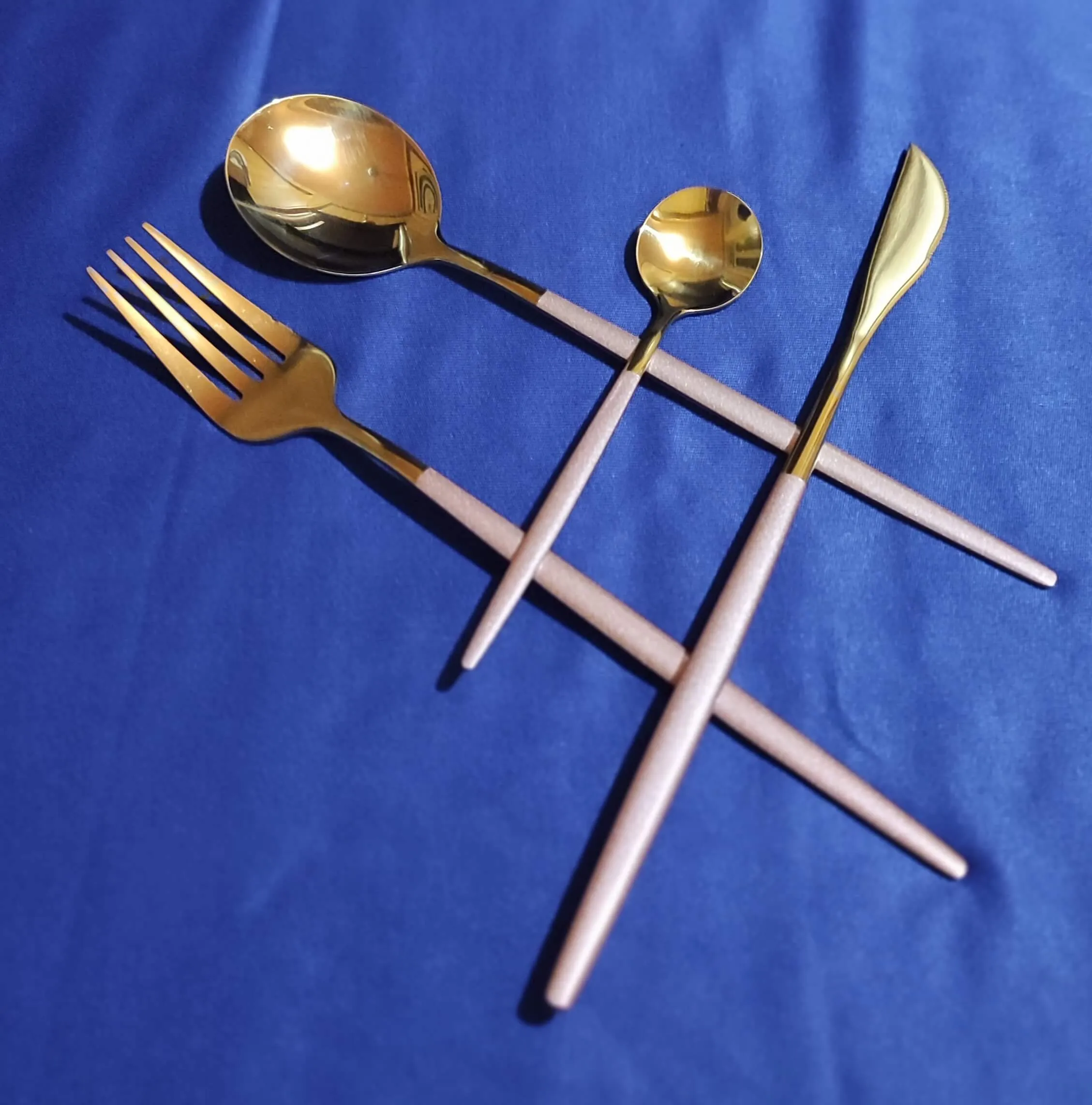 Heavy 24Pcs Steel Cutlery Set
