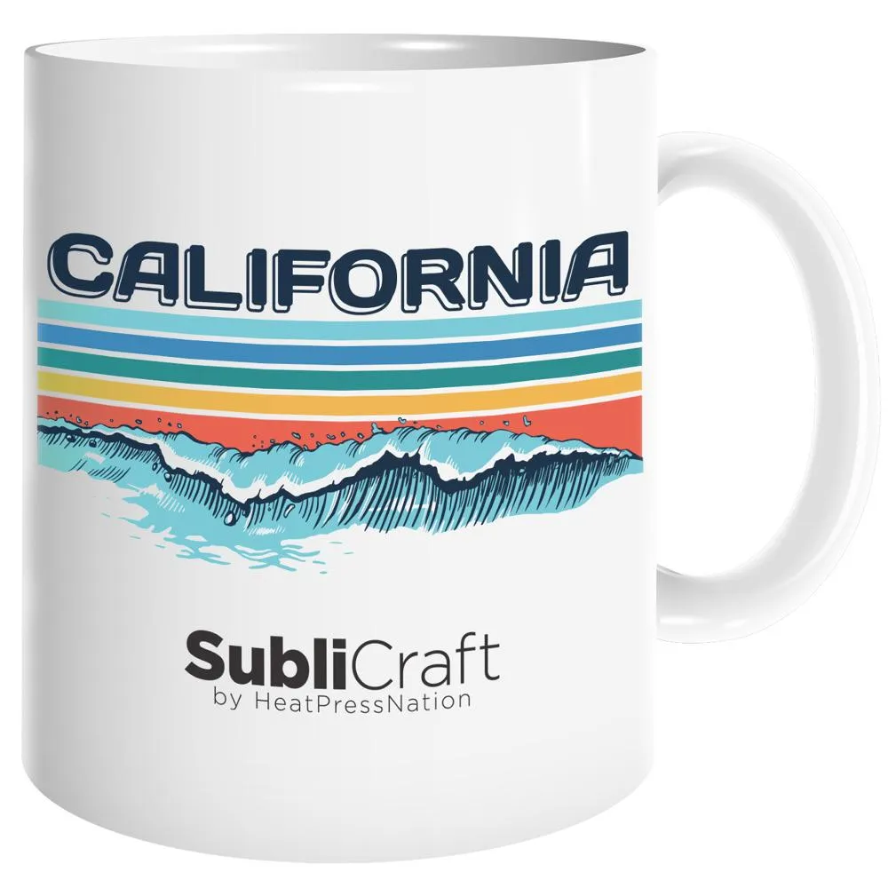 HPN SubliCraft 11 oz. Sublimation Porcelain Mug - 36 per Case