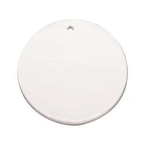 HPN SubliCraft 2.5" Round Sublimation Ornament with Hanger Hole - 100 per Case
