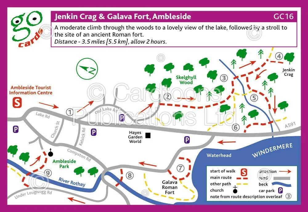 Jenkin Crag & Galava Fort, Ambleside Walk