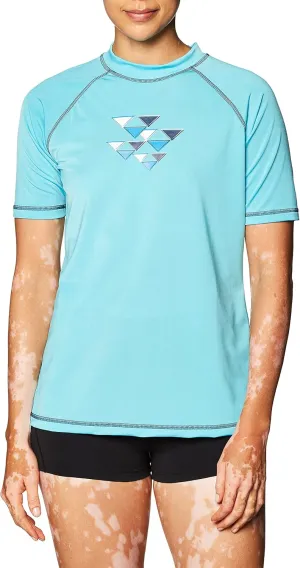 Kanu Surf Women's Marina UPF 50 Short Sleeved Active Rashguard & Workout Top