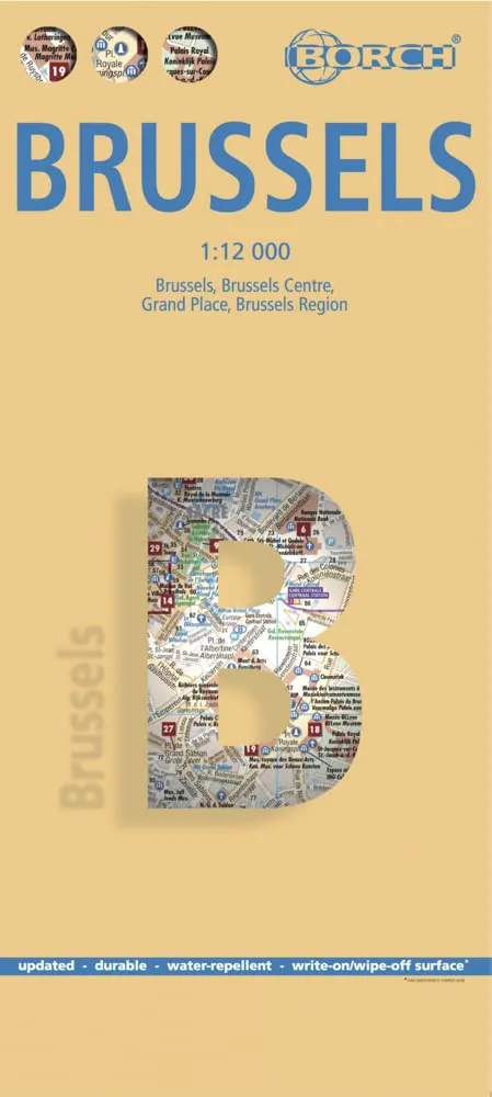 Laminated Brussels Map by Borch (English Edition) Map  June 19, 2009