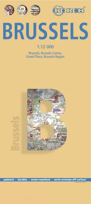 Laminated Brussels Map by Borch (English Edition) Map  June 19, 2009