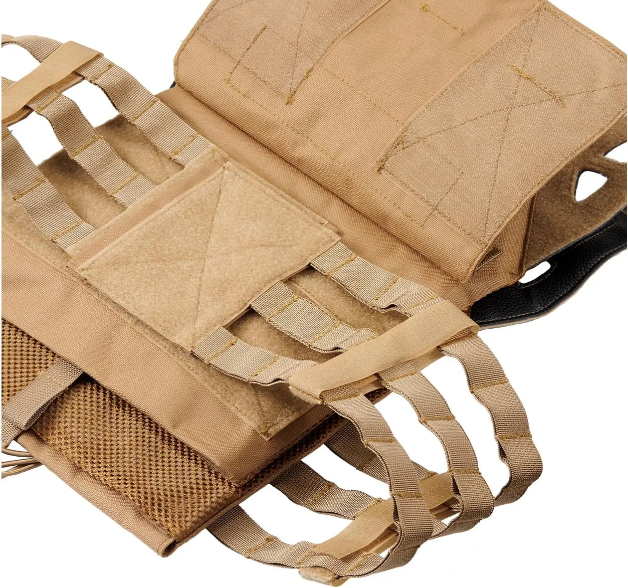 Lancer Tactical Airsoft Lightweight Molle Tactical Vest with Retention Cords-One size Fully adjustable Customizable Fit