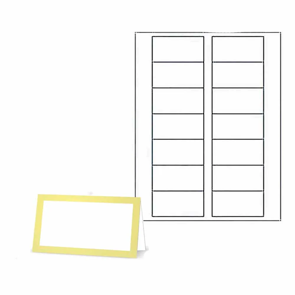 Lemon Place Cards - Tent Style