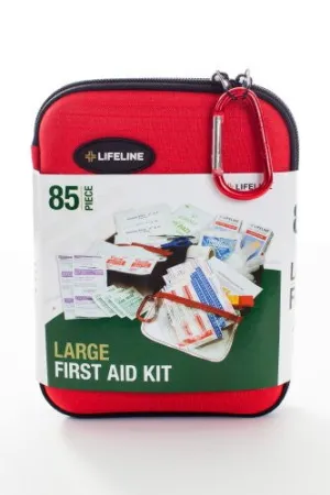 Lifeline 85 Piece First Aid Kit (Red)