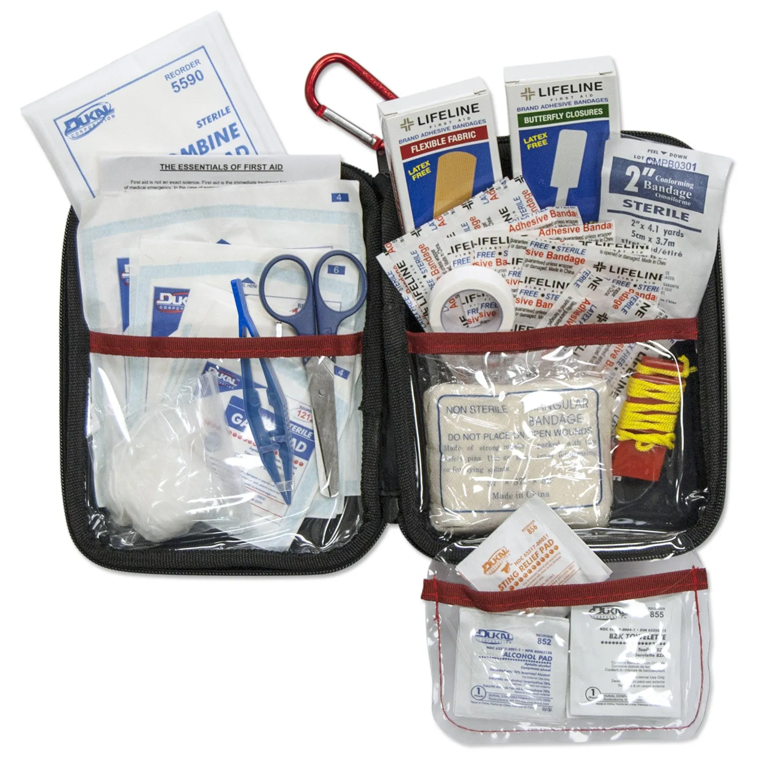 Lifeline 85 Piece First Aid Kit (Red)